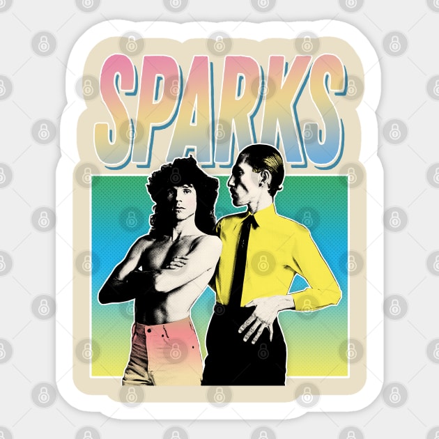 Sparks - Vintage Style Aesthetic Design Sticker by DankFutura